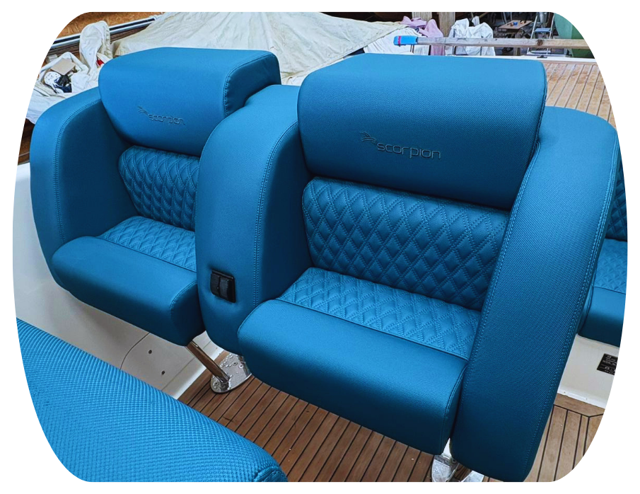 Blue Seats Upholstery
