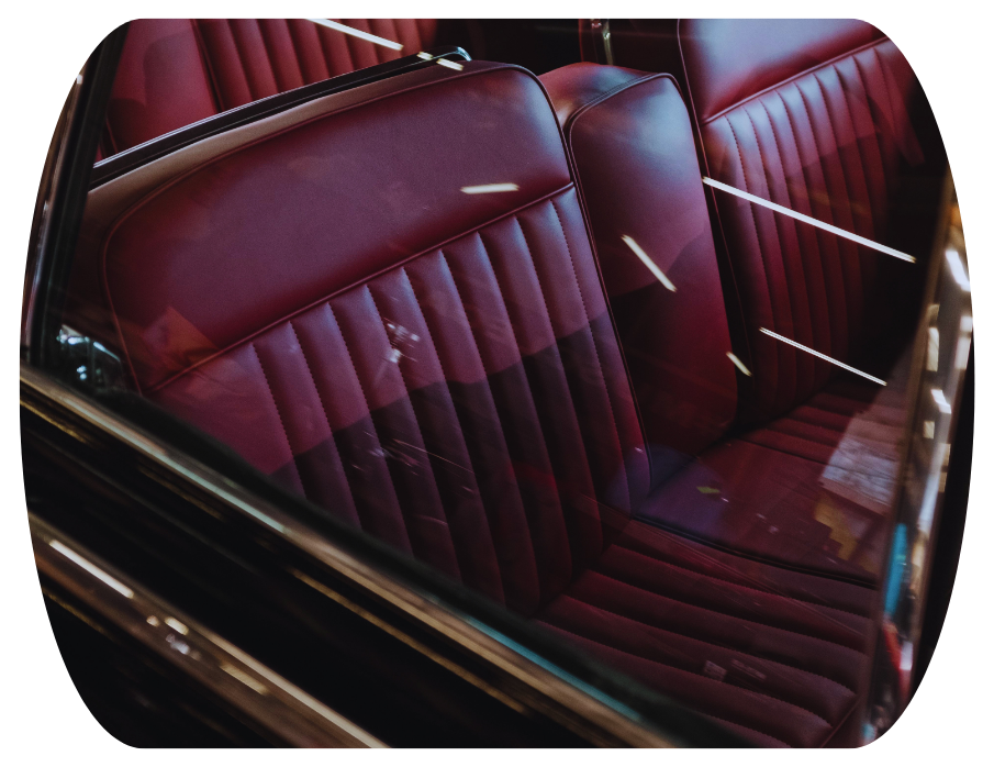 Red Car Interior Upholstery